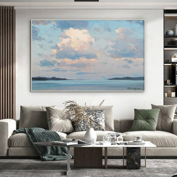 Serene Sky Canvas Print – A Peaceful Horizon