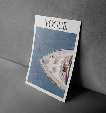 Vogue Yacht – Luxury Boating Fashion Poster