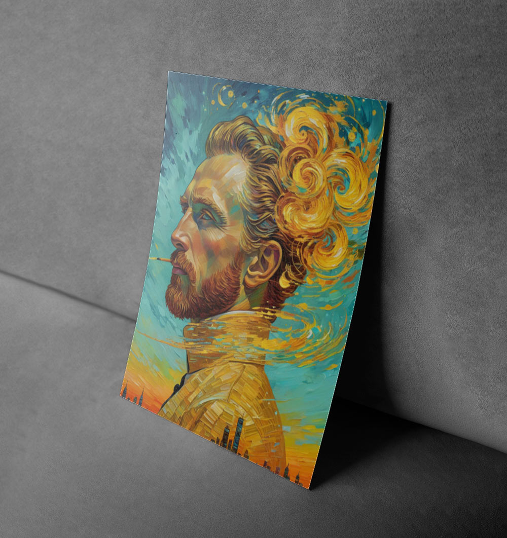 Starry Muse – A Reimagined Van Gogh Portrait