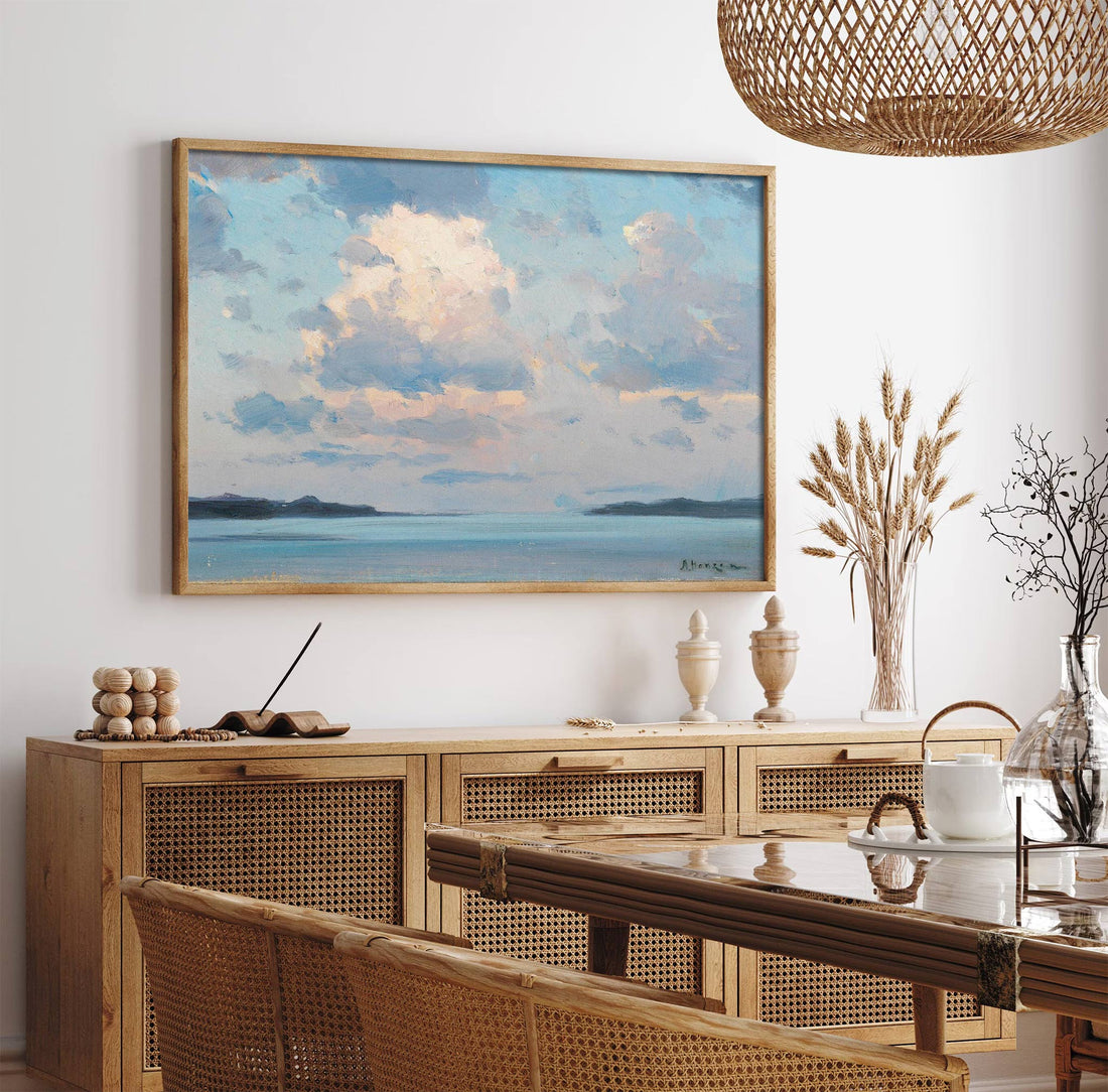 Serene Sky Canvas Print – A Peaceful Horizon