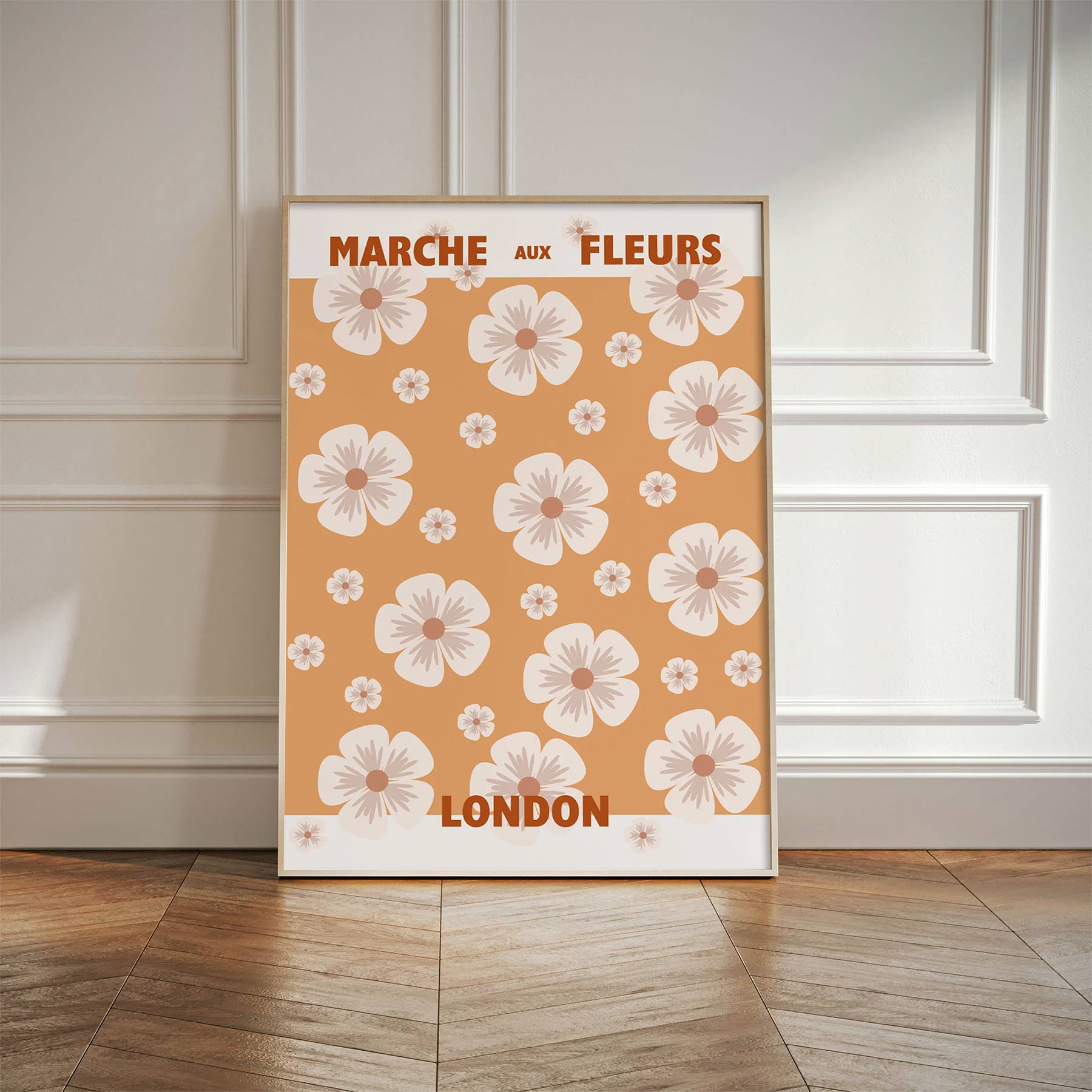 Marche aux Fleurs London Canvas Print