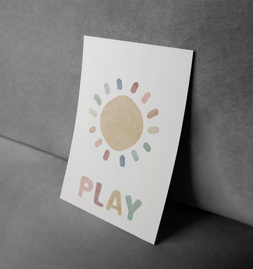 Sunny Playtime – Kids Inspirational Wall Art