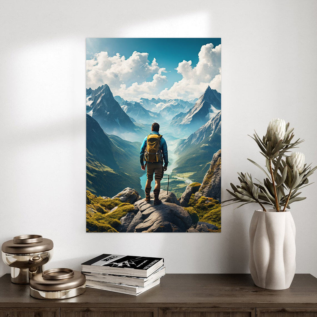 Conquer the Peak: A Mountaineering Adventure Poster