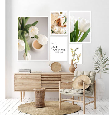 Blossoms of Serene Dreams Wall Art Set