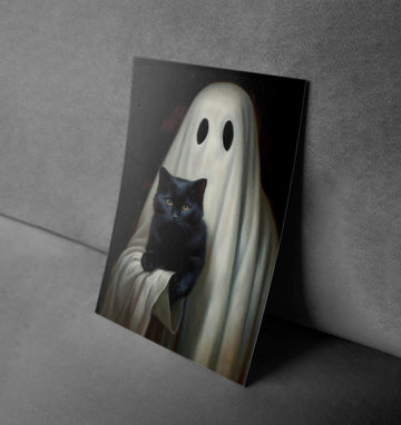 Ghostly Companion Halloween Poster