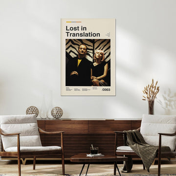 Lost in Translation – Iconic Movie Poster Canvas Print for Living Room