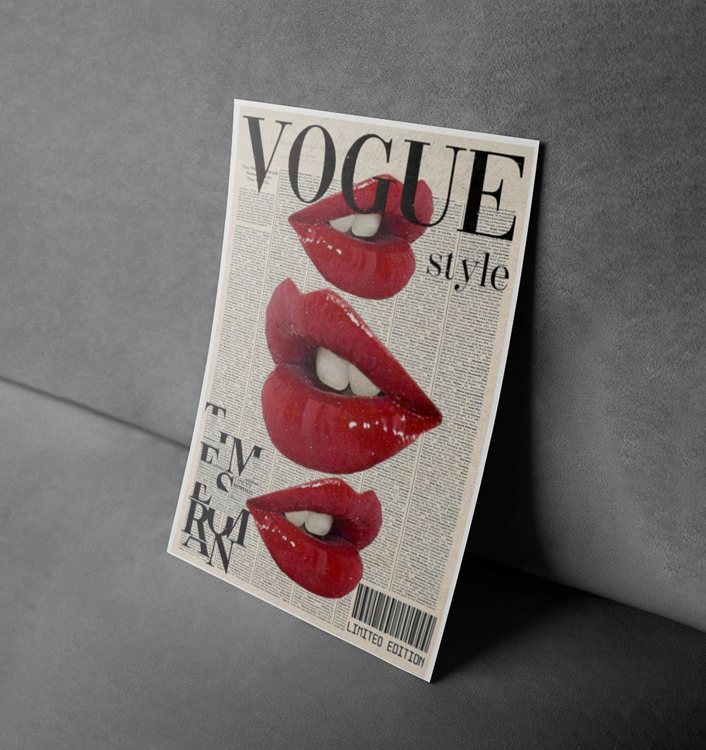 Vogue Red Lips Limited Edition Poster