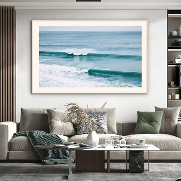 Serene Ocean Waves Canvas Print – Capturing the Calm