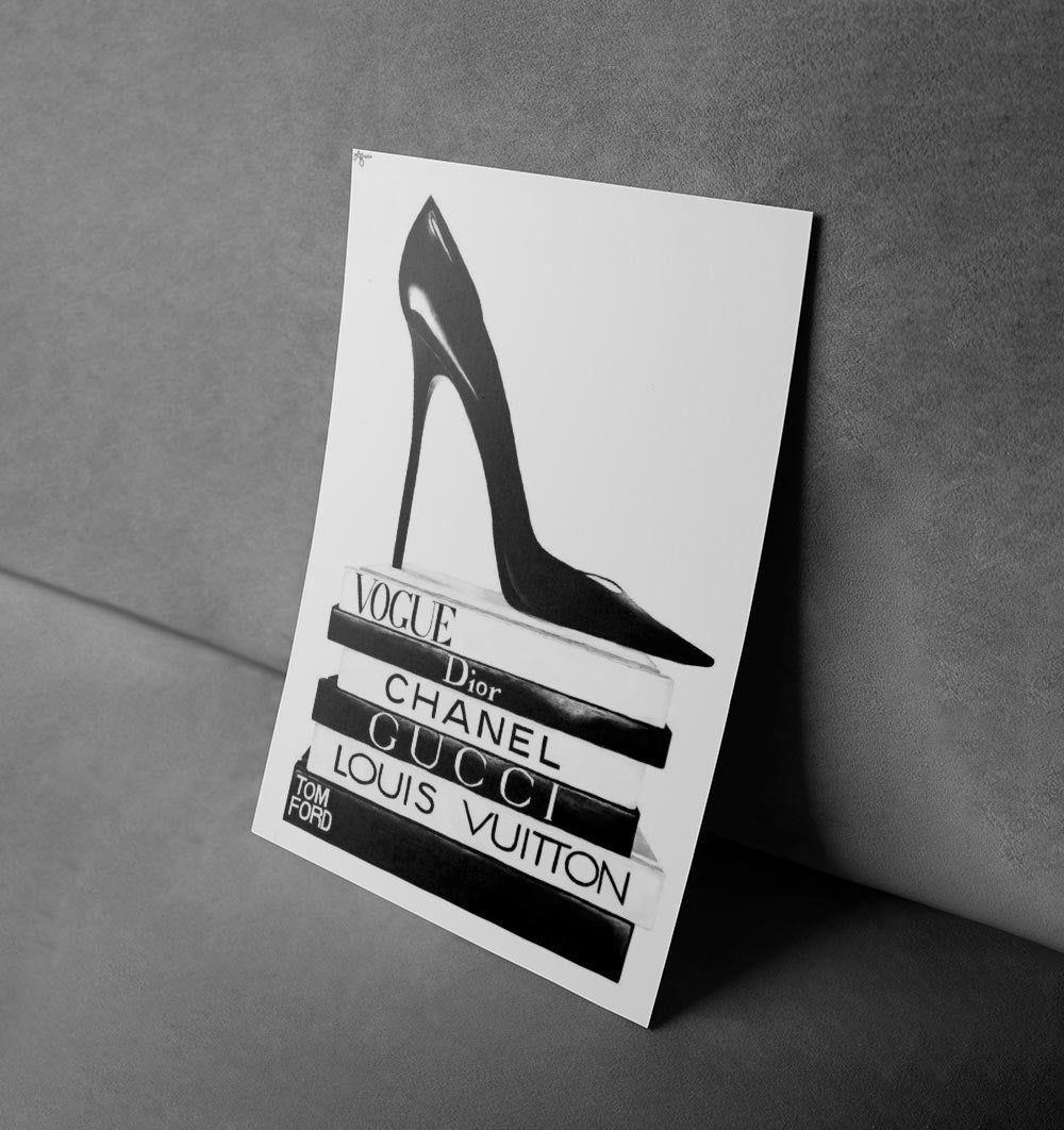 High Heels & Fashion Books Poster