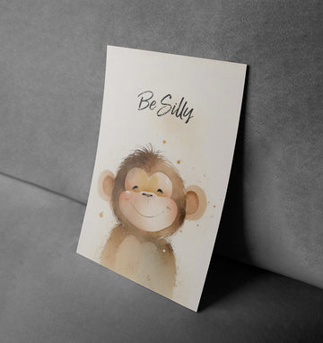 Be Silly Monkey – Playful Kids Wall Art