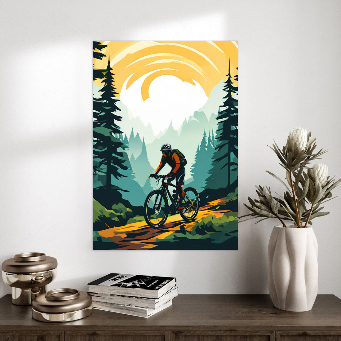 Forest Trail Cycling – Adventure Sports Poster