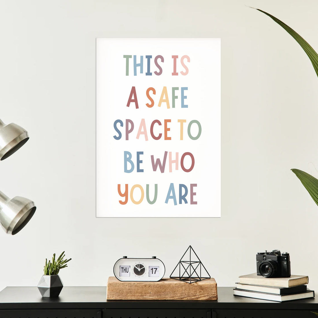 A Safe Space for All: Inspirational Wall Art