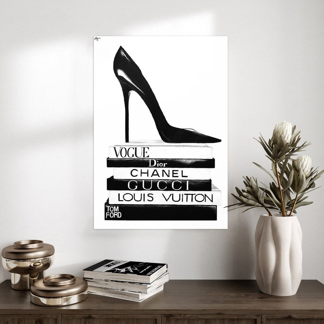 High Heels & Fashion Books Poster