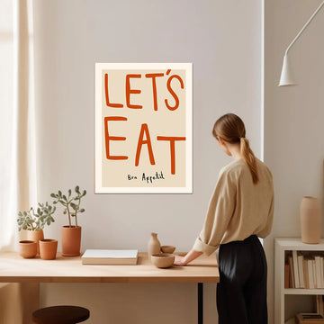 Let's Eat – Modern Kitchen Canvas Print