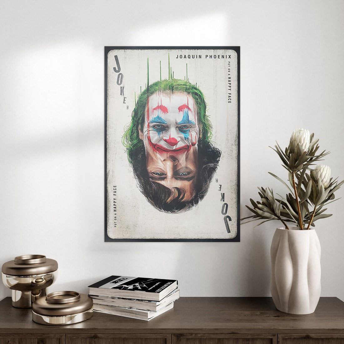 Joaquin Phoenix as Joker – Dual Identity Poster Print