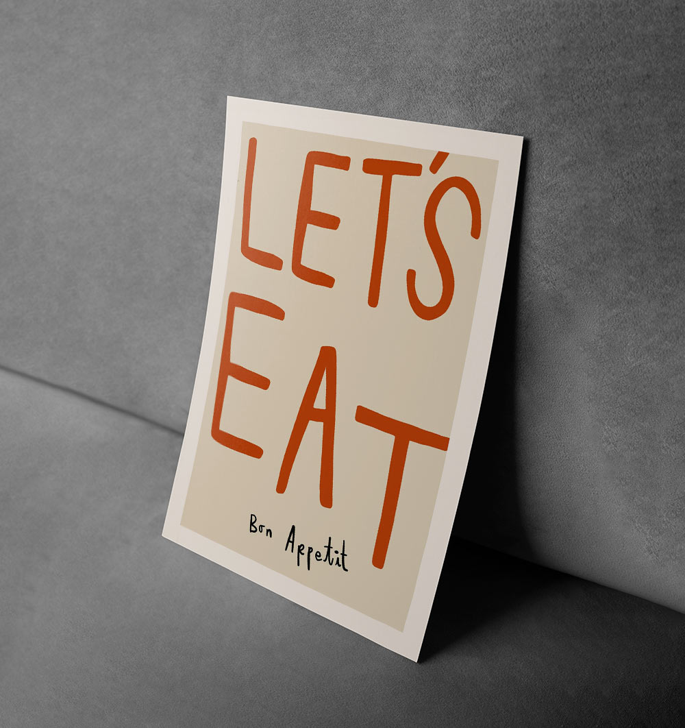 Let's Eat – Modern Kitchen Canvas Print