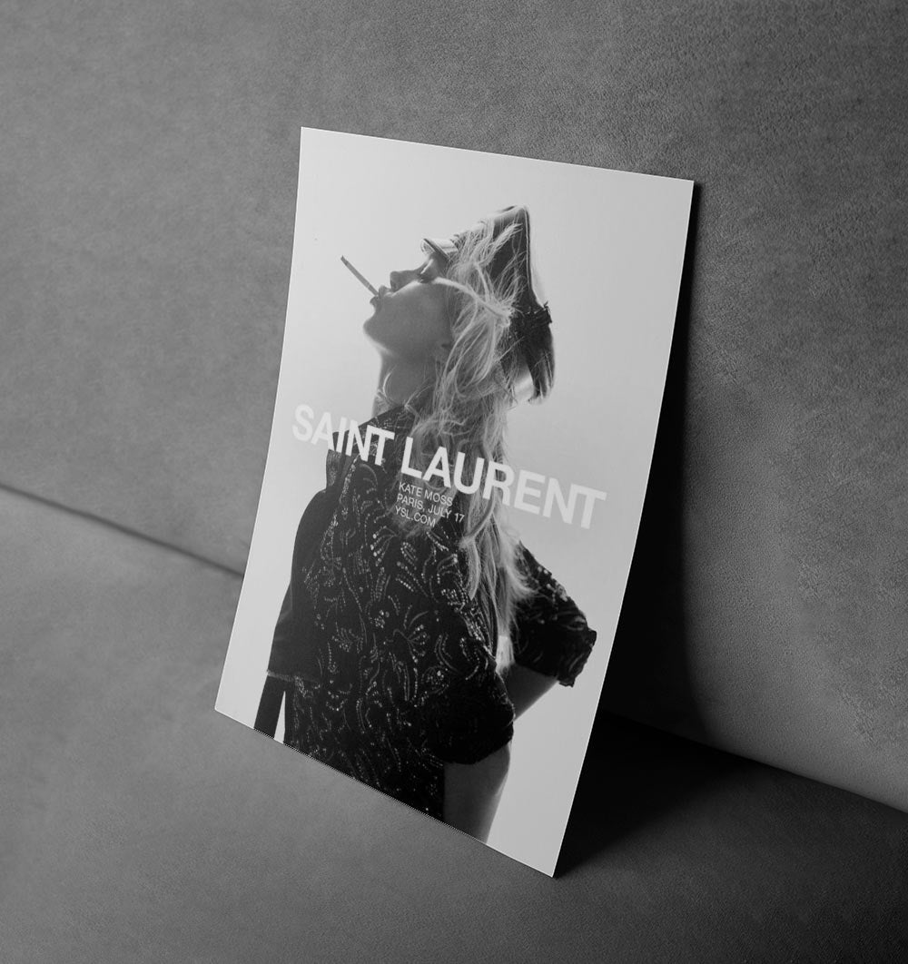 Saint Laurent Paris Fashion Poster