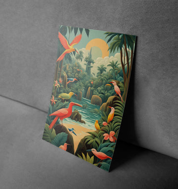 Tropical Paradise Birds – Jungle Adventure Poster