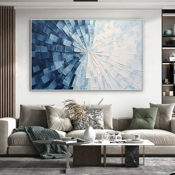 Radiant Spiral - 3D Textured Abstract Canvas Art