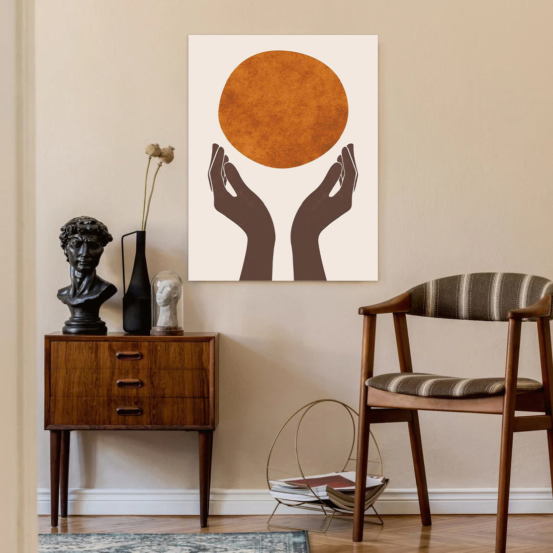 Embrace the Sun – Minimalist Vintage Poster