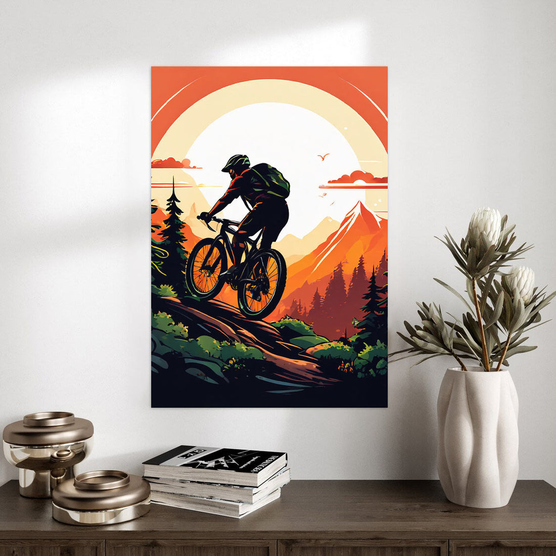 Mountain Climber Cycling – Epic Adventure Poster