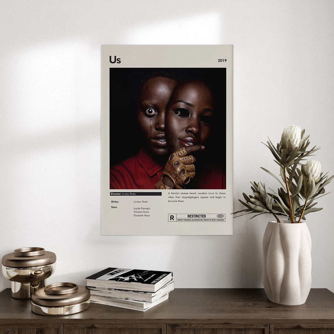 Lupita Nyong'o in Us – Dual Faces of Fear Poster Print