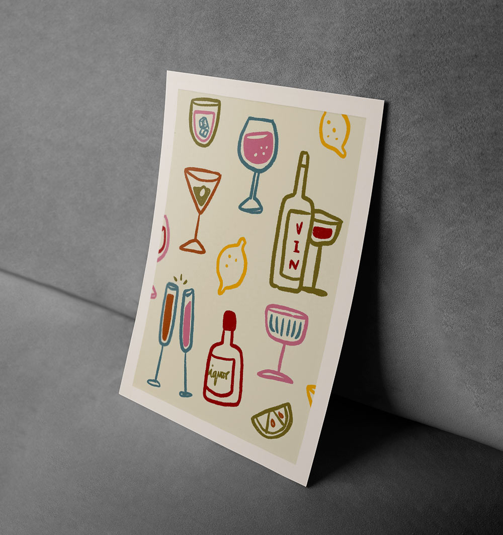 Cheers! – Fun Kitchen Bar Canvas Print