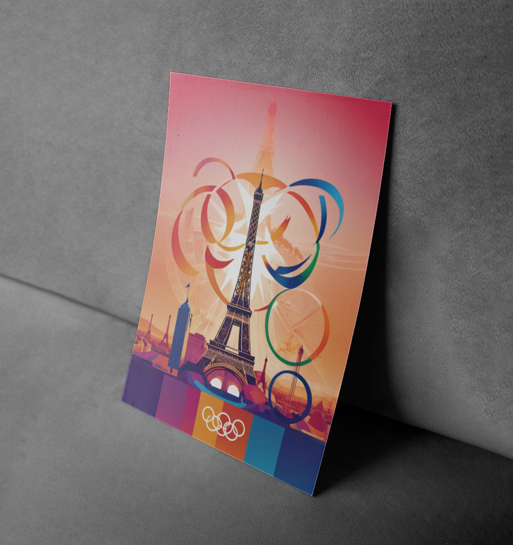 Paris Olympics Glory – Eiffel Tower Poster