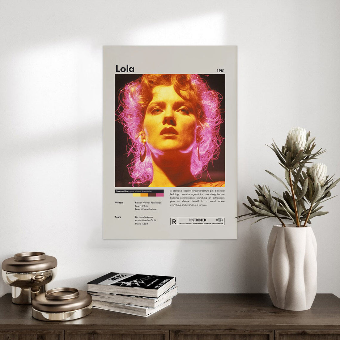 Vibrant Lola 1981 Retro Movie Poster Print