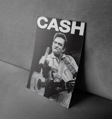 Iconic Johnny Cash Defiance Music Poster