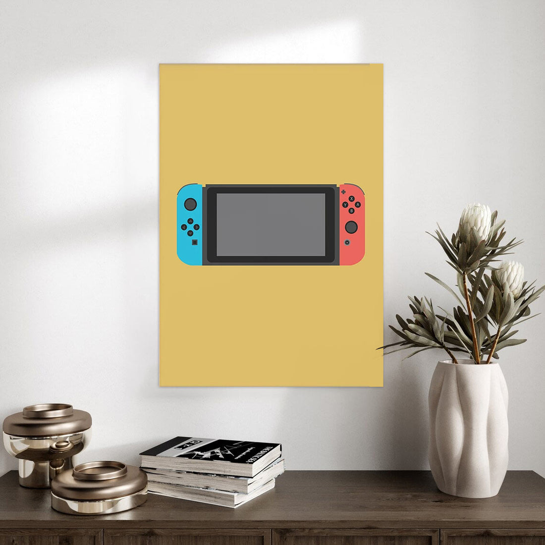 Minimalist Nintendo Switch Gaming Art Poster