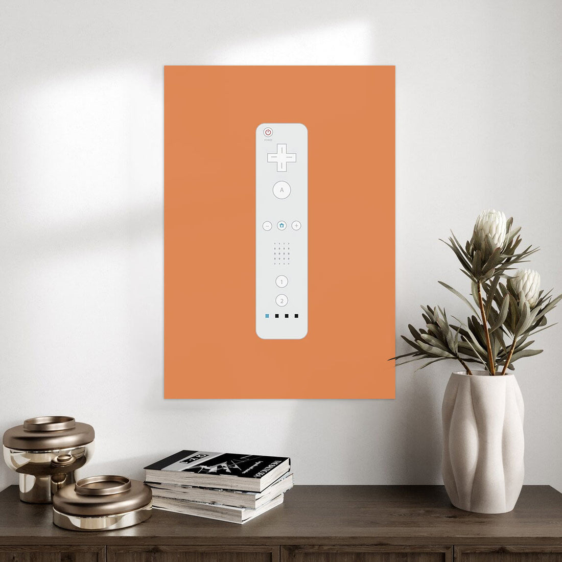 Nintendo Wii Remote Minimalist Art Poster