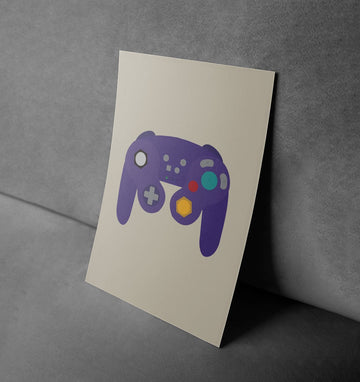 GameCube Controller Retro Minimalist Poster