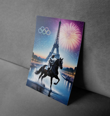 Olympic Equestrian Triumph in Paris – Sport Poster Print