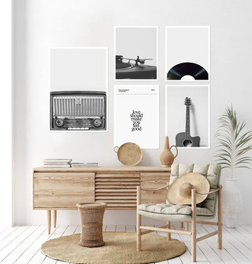 Timeless Vibes: The Soul of Sound and Expression Wall Art Combo