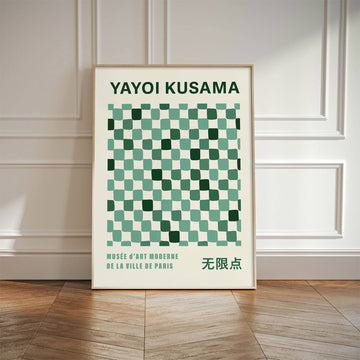 Yayoi Kusama - Green Infinity Canvas Print