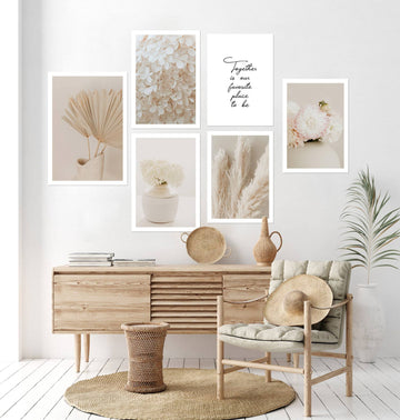 Serenity in Neutral Tones Wall Art Set