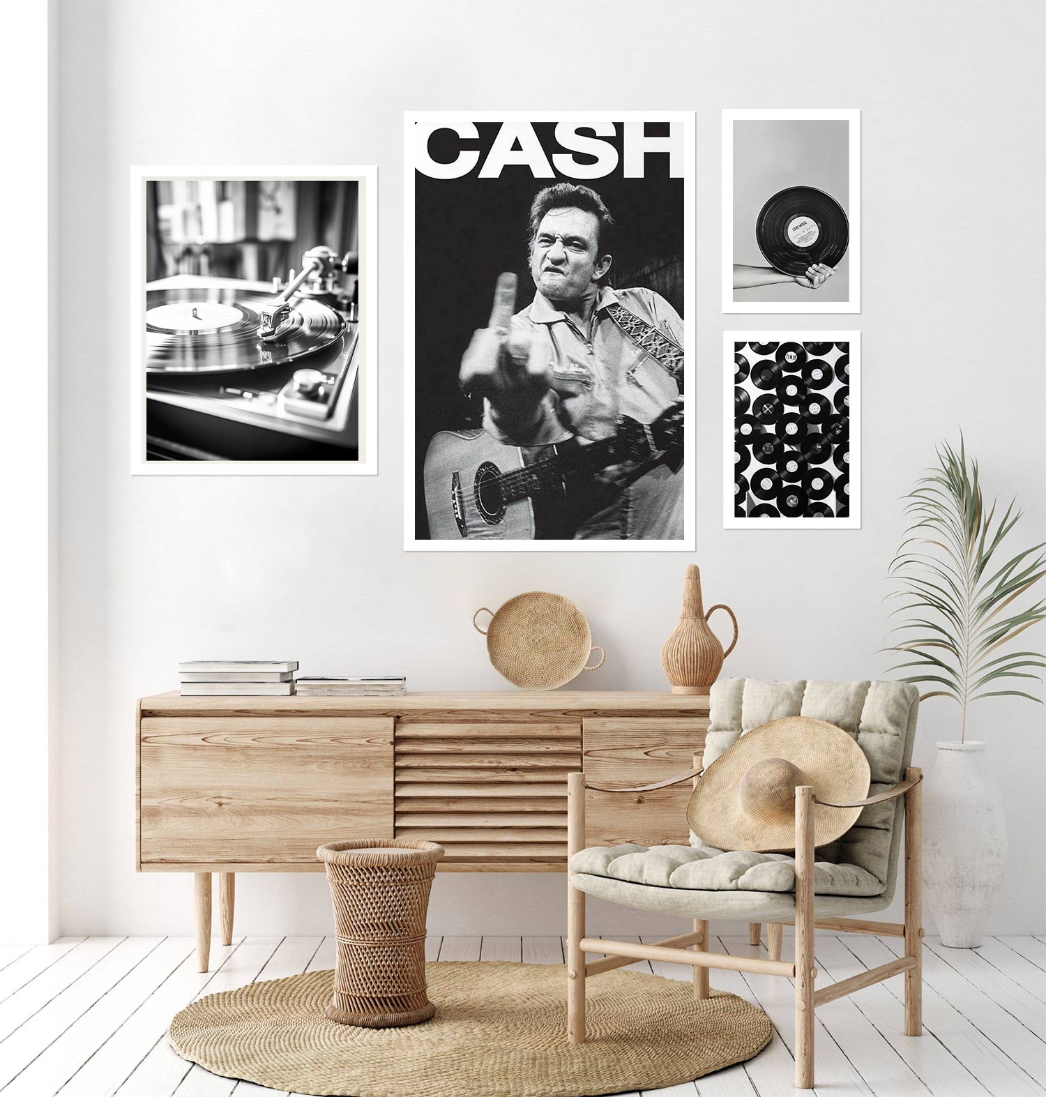 Vinyl Reverie: Iconic Vibes Wall Art Set