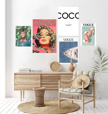 Vogue & Iconic Aesthetic Wall Art Set