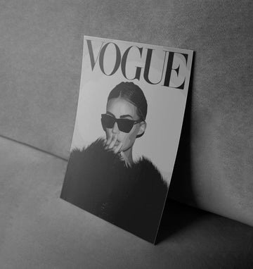 Vogue Icon – Black and White Fashion Poster