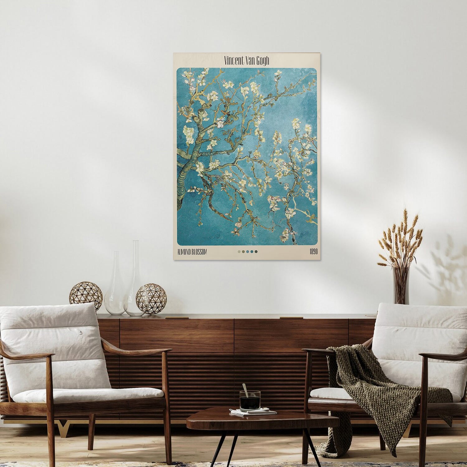 Van Gogh's Almond Blossom – Timeless Art Poster Canvas for Living Room Decor