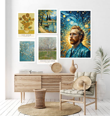 Van Gogh's Artistic Symphony Wall Art Set