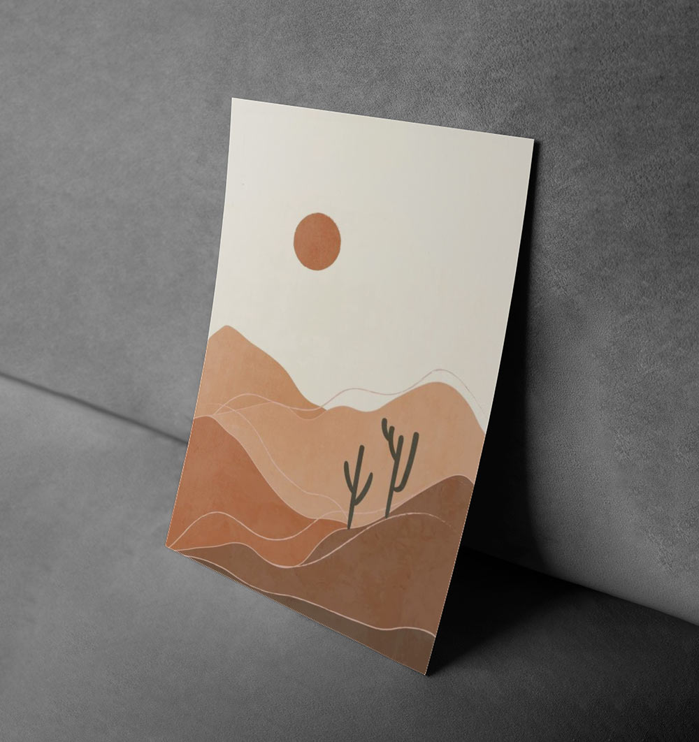 Earthy Minimalism Wall Art Set