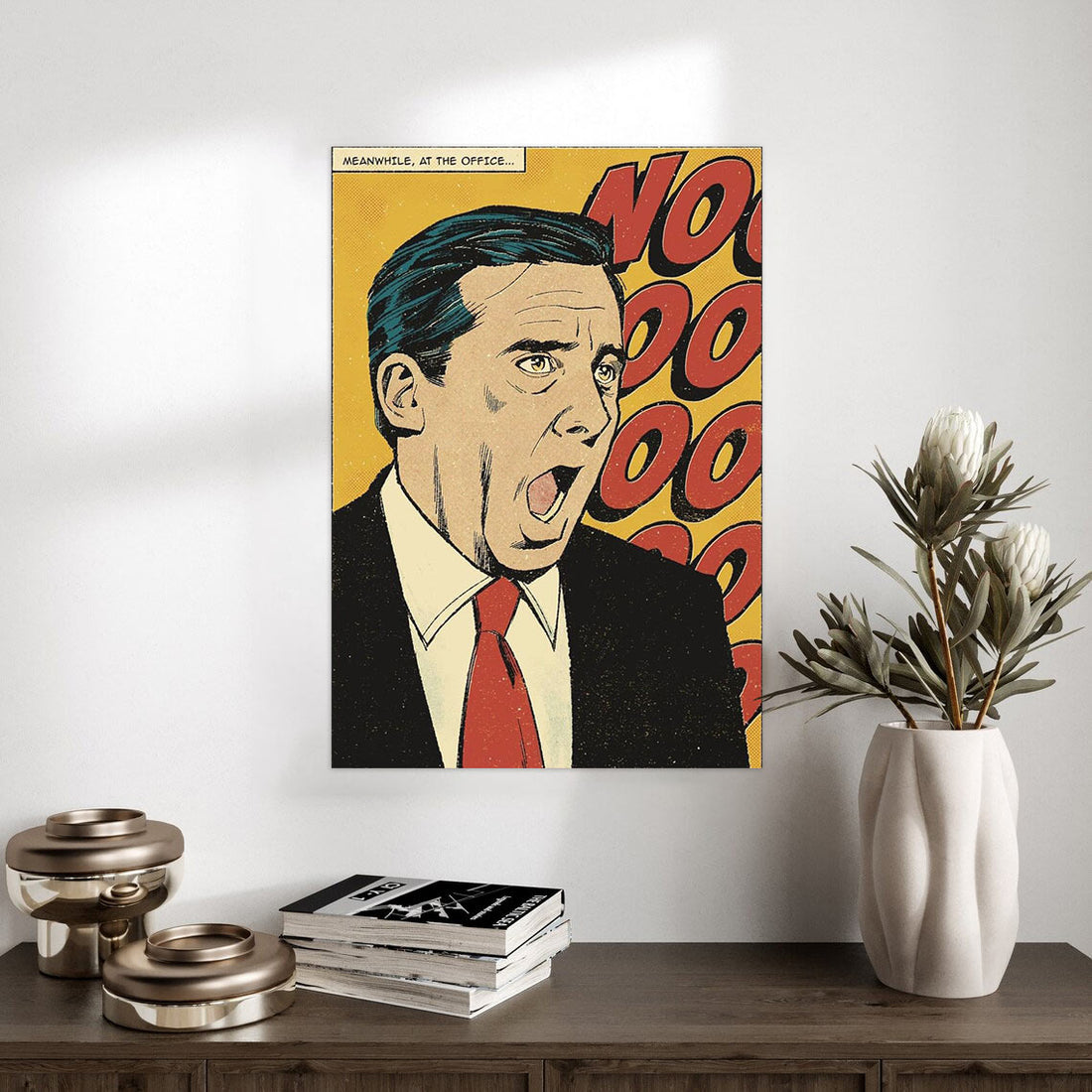 Michael Scott "NOOOO!" Comic Style Poster