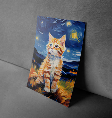 Van Gogh's Kitten: A Nighttime Adventure