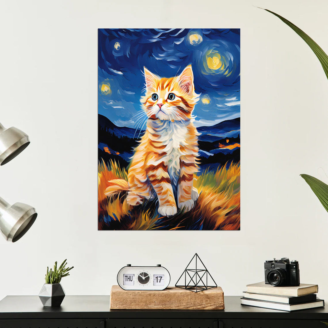 Van Gogh's Kitten: A Nighttime Adventure