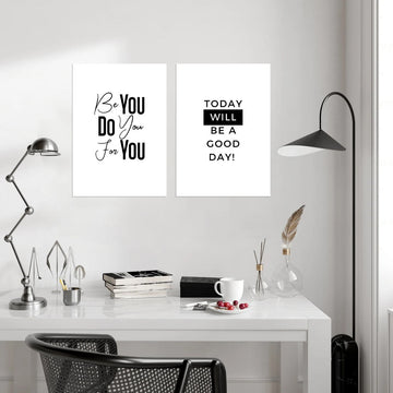 Be You, Do You, For You - Motivational Canvas Print for Workspace