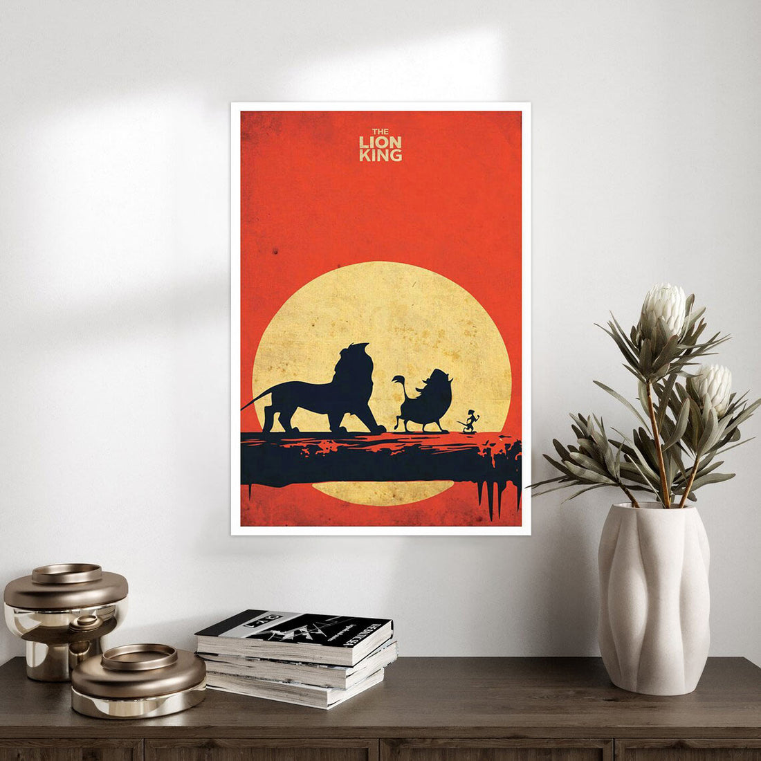 The Lion King Sunset Silhouette Poster